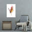 Vibrant Crane Soar Abstract Colorful Elegant Bird Nature Wildlife Wall Art Print 1 Piece Wrapped Canvas Wall Art-1810241478