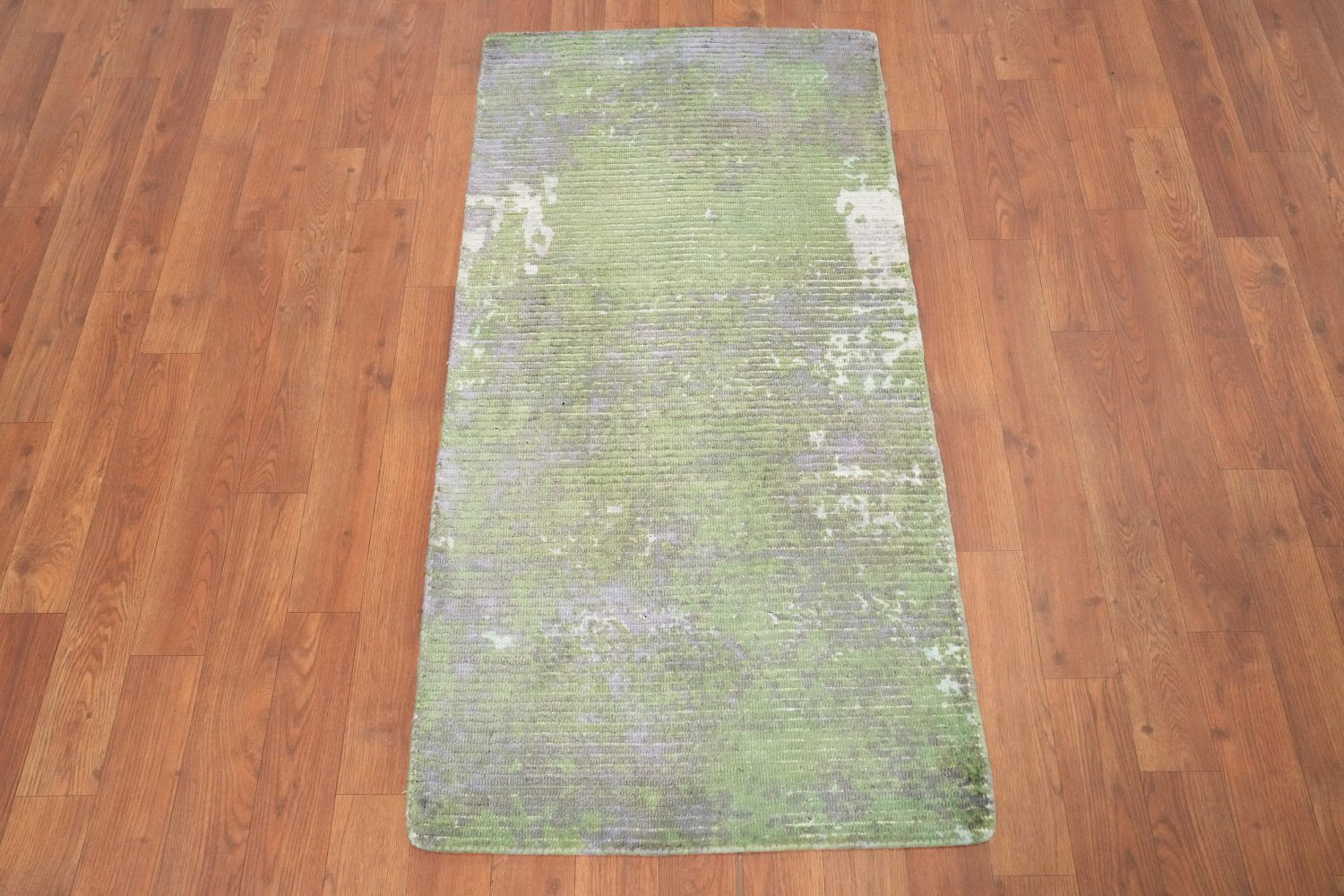 Hokku Designs Elegant Textured Green Abstract Rug 2x4 for Modern Living ...