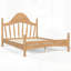 Lit plateforme avec tête de lit chic, structure en bois massif, support à lattes, sans sommier, design bas au sol-785147528-785147524