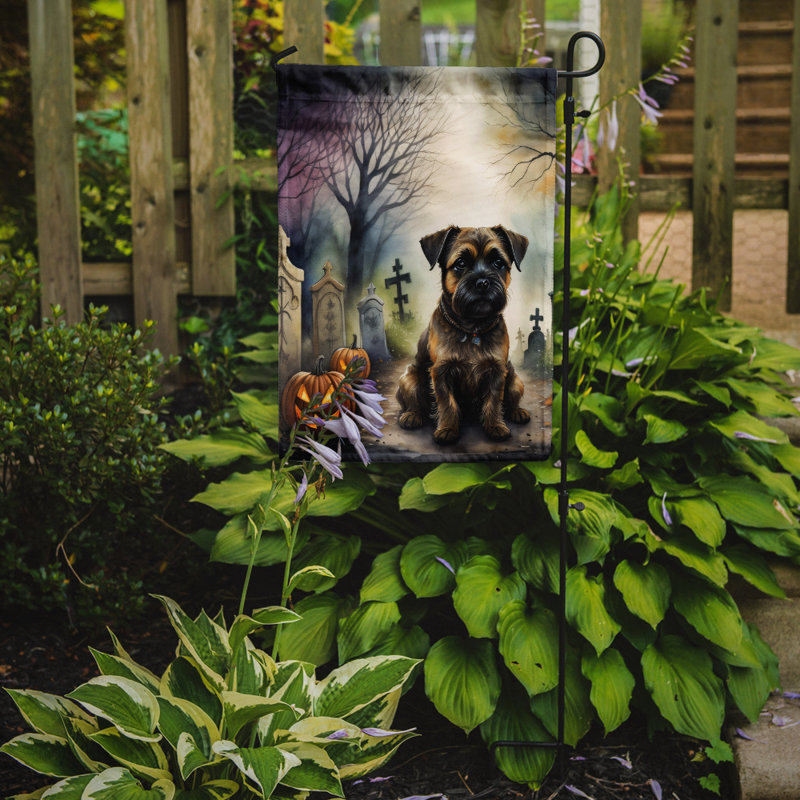 Double Sided 15.5'' H x 11.25'' W Polyester Halloween Garden Flag