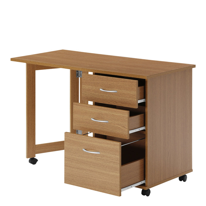 Solid Wood Base Writing Desk, Beech
