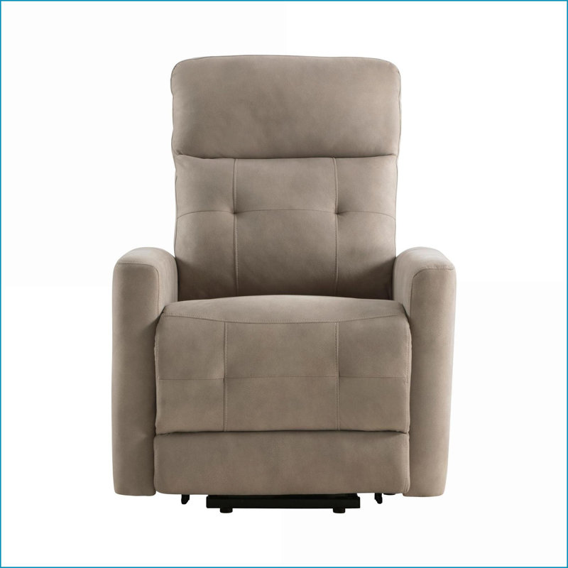 Power Lift Recliner with Massage &amp; Heat, Walnut Brown Microfiber | Solid Wood|Plywood Frame