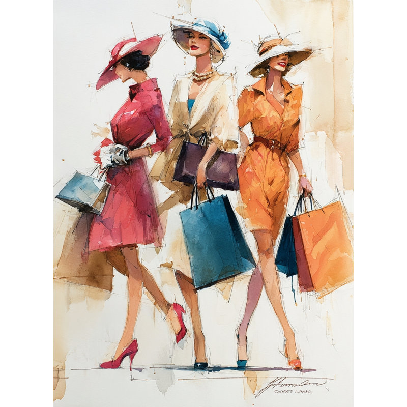 Art mural sur toile City Stroll, H 40 po x l 30 po x P 1,5 po