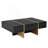 Modern Multi-Storage Rectangle Sofa Table with Golden Wood-1394367986