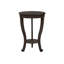 Table d'appoint, 2 niveaux, chambre à coucher, bout, lampe, table de chevet, ronde, table d'appoint, placage brun, traditionnel-835139578