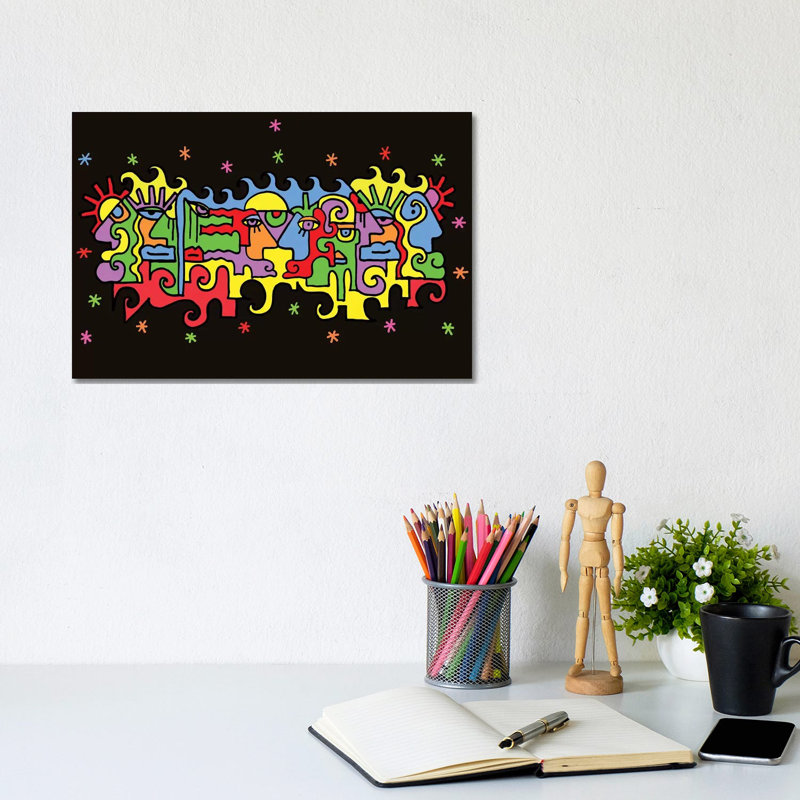 Floating by Billy The Artist - Print on Canvas, Wrapped Canvas, 20.32 cm H x 30.48 cm W