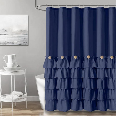Arenstein Fabric Shower Curtain with Hooks Included