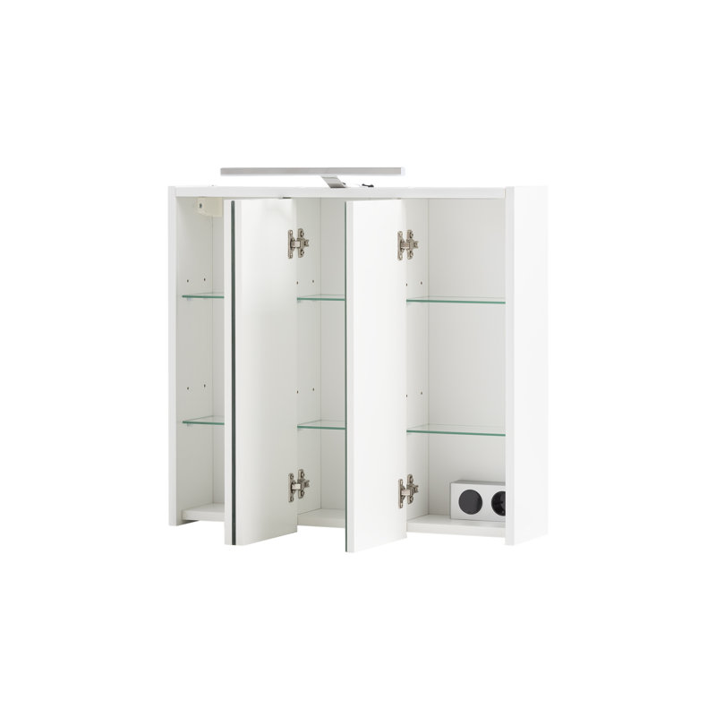 Mirror Cabinet with Lighting, 60" H x 65" W x 16"D