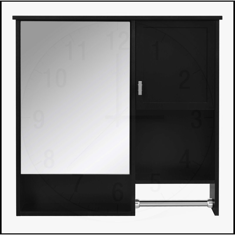 Armoire de salle de bain murale polyvalente avec miroir et rangement pour le rangement