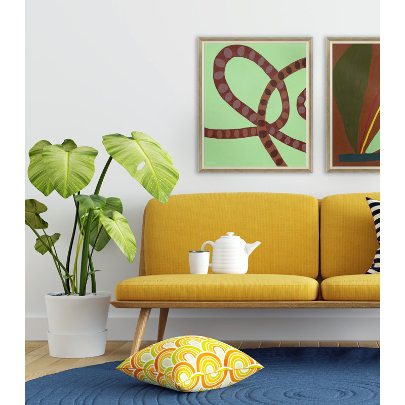 "Pretzel" par Susan Hable - peinture encadrée