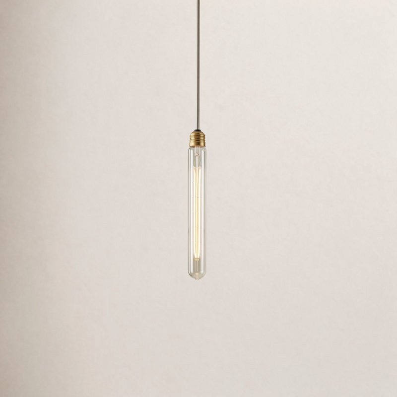 Luminaire suspendu cylindrique simple à 1 lumière Adreille, Vieux bronze