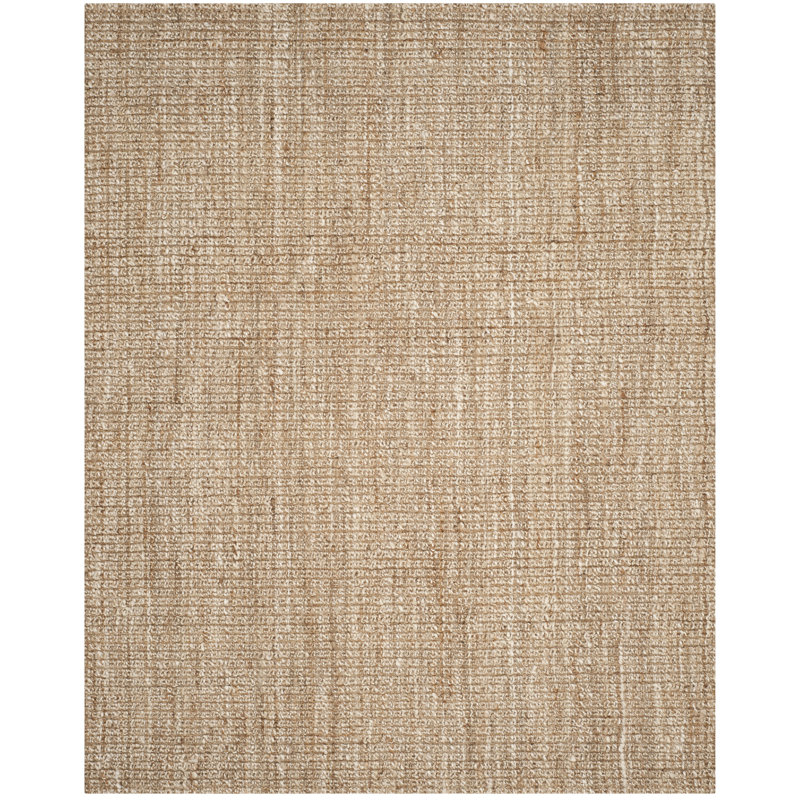 Natural Fiber Hand Loomed Jute Solid Color Rug, Rectangle 9' x 12'