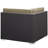 Gather Corner And Middle Outdoor Patio Sectional Set In Espresso Mocha-121931323