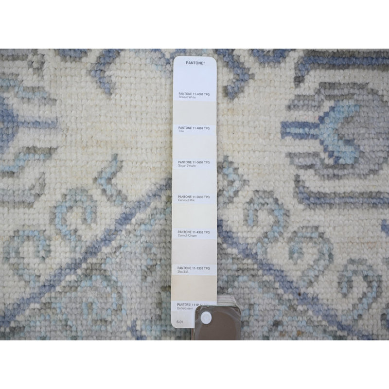 Victorhugo One-of-a-Kind Rectangle 8'0" X 9'7" New Age Area Rug in Ivory