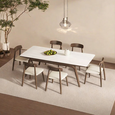 Ensemble de table de salle à manger en frêne