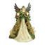 16'' Handmade Fabric Lighted Tree Topper