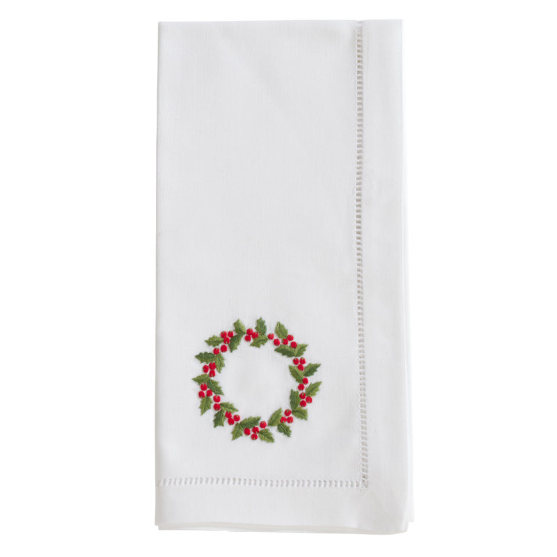 Sawicki Cotton Embroidered Square Napkin