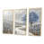 Toile naturelle avec cadre flottant