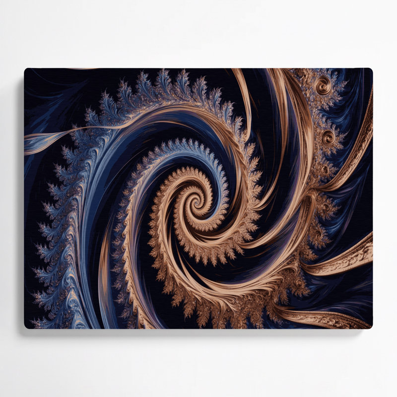 Art mural Sci Fi Fractal dimension, H 12 po x l 18 po