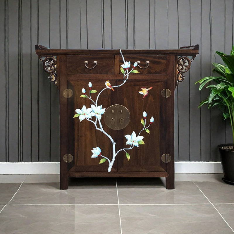 Armoire de rangement pour chaussures en bois massif 8 paires