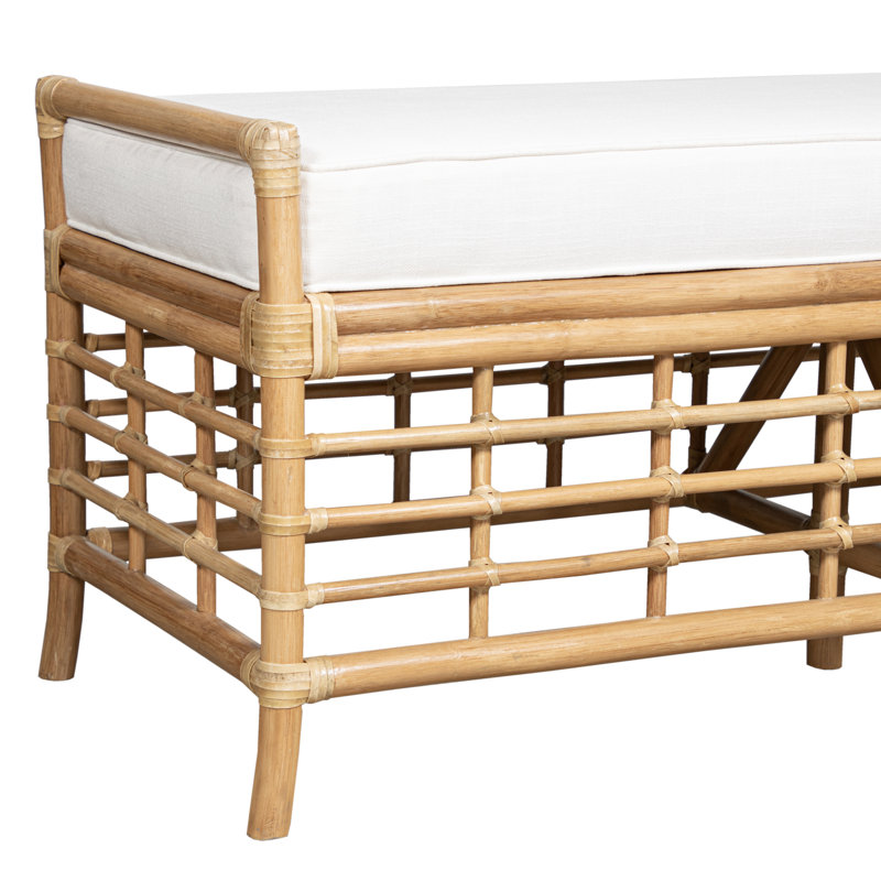 Luna Upholstered Bench, Tan
