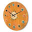 Horloge murale rétro en bois Mid-Century-63892442