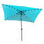 Parasols d'extérieur à énergie solaire 10 x 6,5T rectangulaires à DEL avec manivelle et bouton-poussoir inclinable pour le jardin-828449953