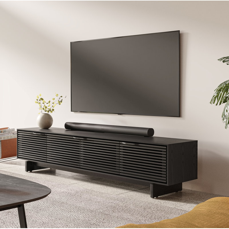 Align Media Console, 19"H x 81"W x 18"D, Ebonized Ash