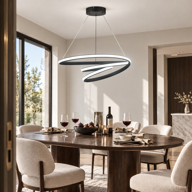 1 - Light Dimmable Unique/Statement LED Pendant