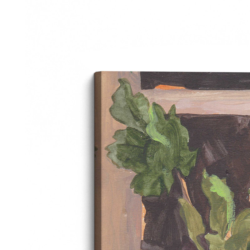«Olive Waves and White Blooms II» par Melissa Wang, reproduction d'art sur toile, H 36 po x l 36 po