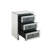 Rollins Mirrored Glass Top 3 - Drawer End Table