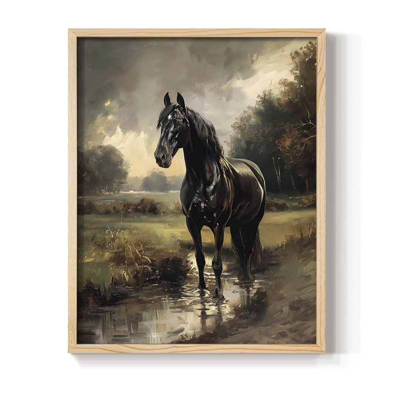 ANIMALS Series CCCCI, reproduction encadrée - bois massif, H 11 po x l 9 po