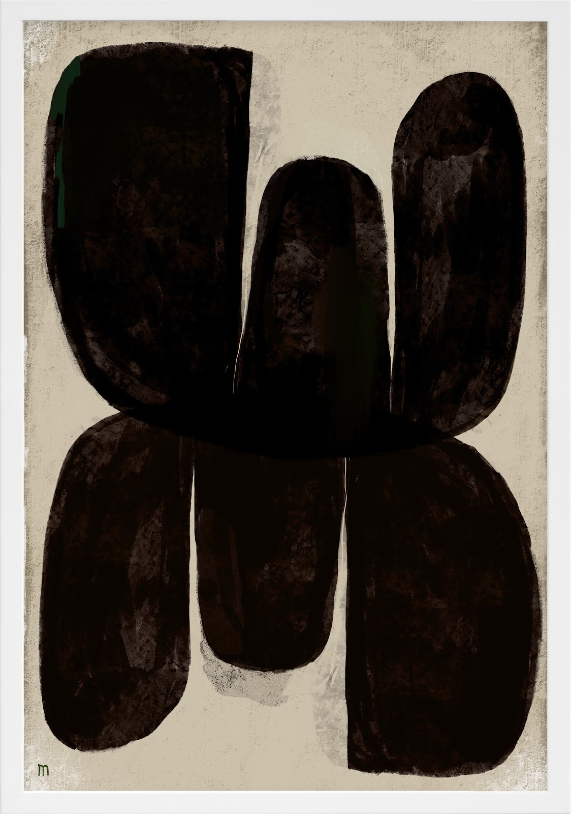 Night Butterfly Print, 20" H x 14" W x 1.25" D, White
