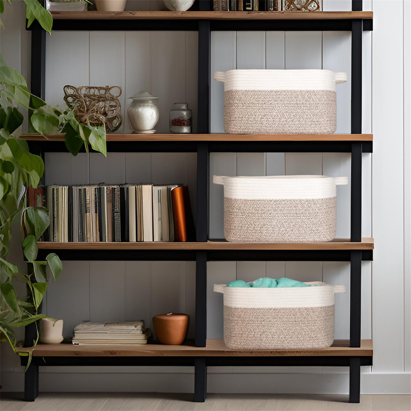 Beachcrest Home Fabric Decorative Bin