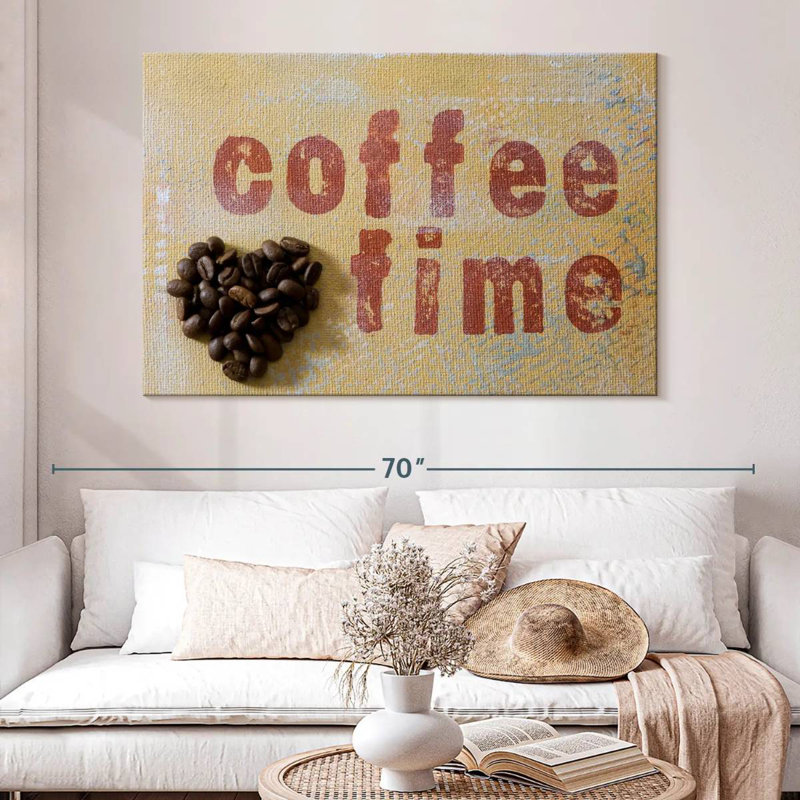 Tergel Coffee Time Typography, 34" H x 51" W