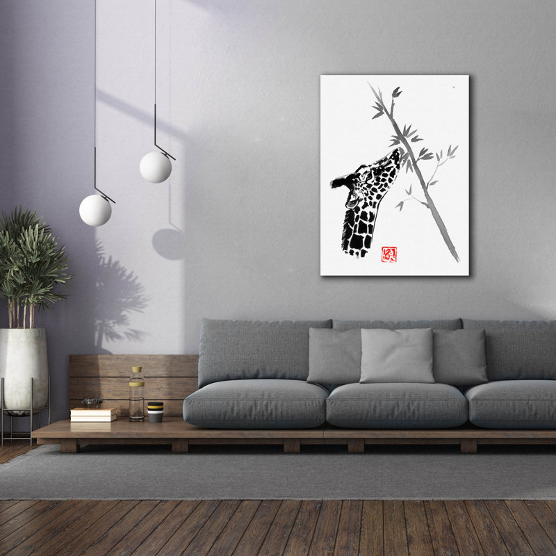 'Giraffe' by Pechane, Canvas Wall Art, 54" H x 40" W x 1.5" D