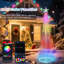 Arbre de Noël à DEL RVB avec sommet en forme d'étoile - application et télécommande, 220 lumières avec plusieurs modes, décoration de Noël intérieure / extérieure, décoration de Noël-896214024