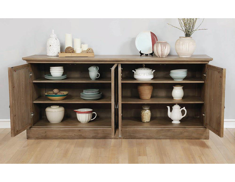Buffet 4 portes Brockway Orge, Brun