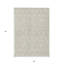 Tapis intérieur / extérieur lavable beige et ivoire HomeRoots 3 pi x 5 pi