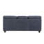 Mobilier de salon contemporain contemporain en tissu de chenille 2 pièces