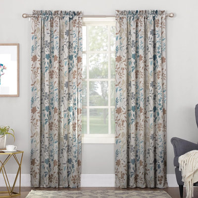 Kenayah Semi Sheer Curtain Single Panel