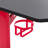 Arelia Curved Metal Base Writing Desk