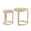 Ensemble de tables basses rondes rondes rondes 24 pouces 2PCS, table d'appoint de style Mid-Century, table de bout pour salon, bureau, appartement-929720660