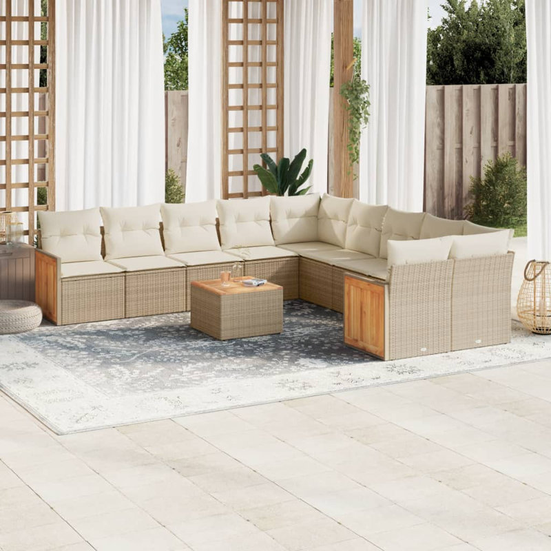 Vidaxl Garden Sofa Set Beige