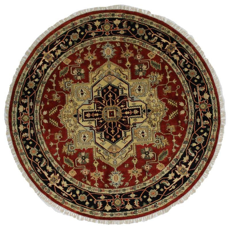 Kassam Oriental Area Rug in Red