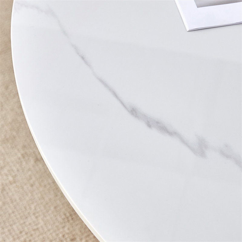 Table luxueuse en pierre frittée 42 "