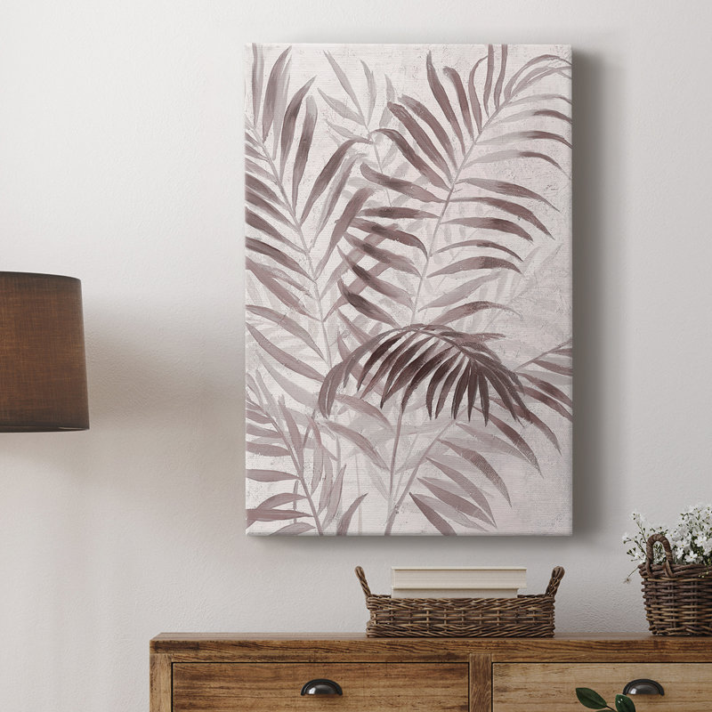 Inversed Island Palms I -Galerie enveloppée Cavas, H 18 po x l 12 po