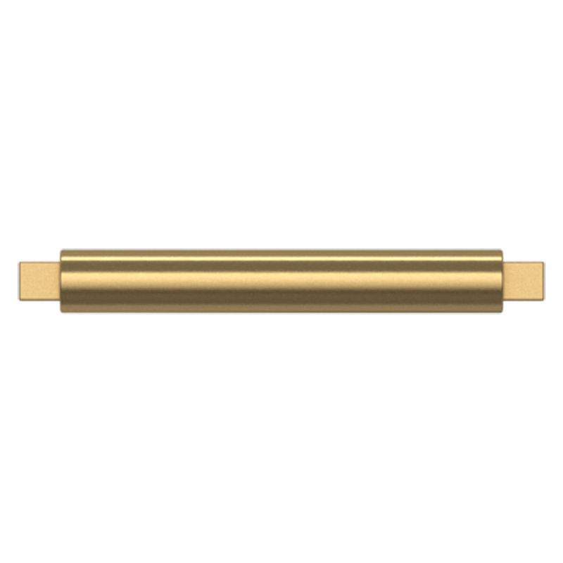 Modern Satin Brass Cabinet Pull with Mounting Hardware