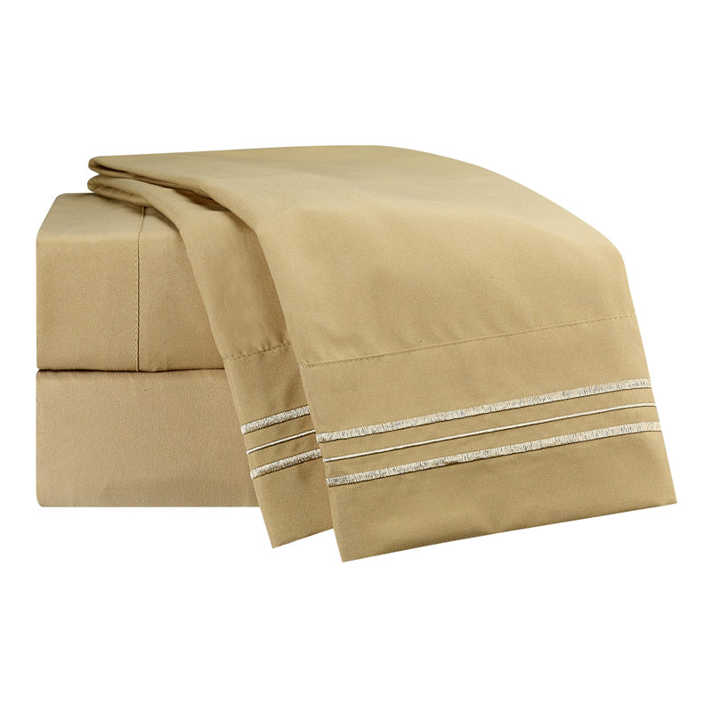 Ensemble de draps Setaluna, Très grand, Chameau doré