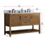 Ensemble de meuble-lavabo double 54 po Radstock-1822019484